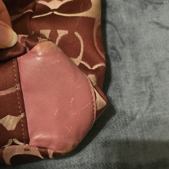 Coach Monogram Tote in Rosewood and Blush - Picture 3 of 8